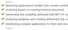 Complete control when deploying multiple applications, services and data schema upgrades