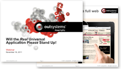 Webinar about the importance of the Universal Application