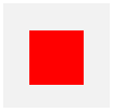 Dynamically generated red square on gray background, drawn by one of the top html5 features: canvas