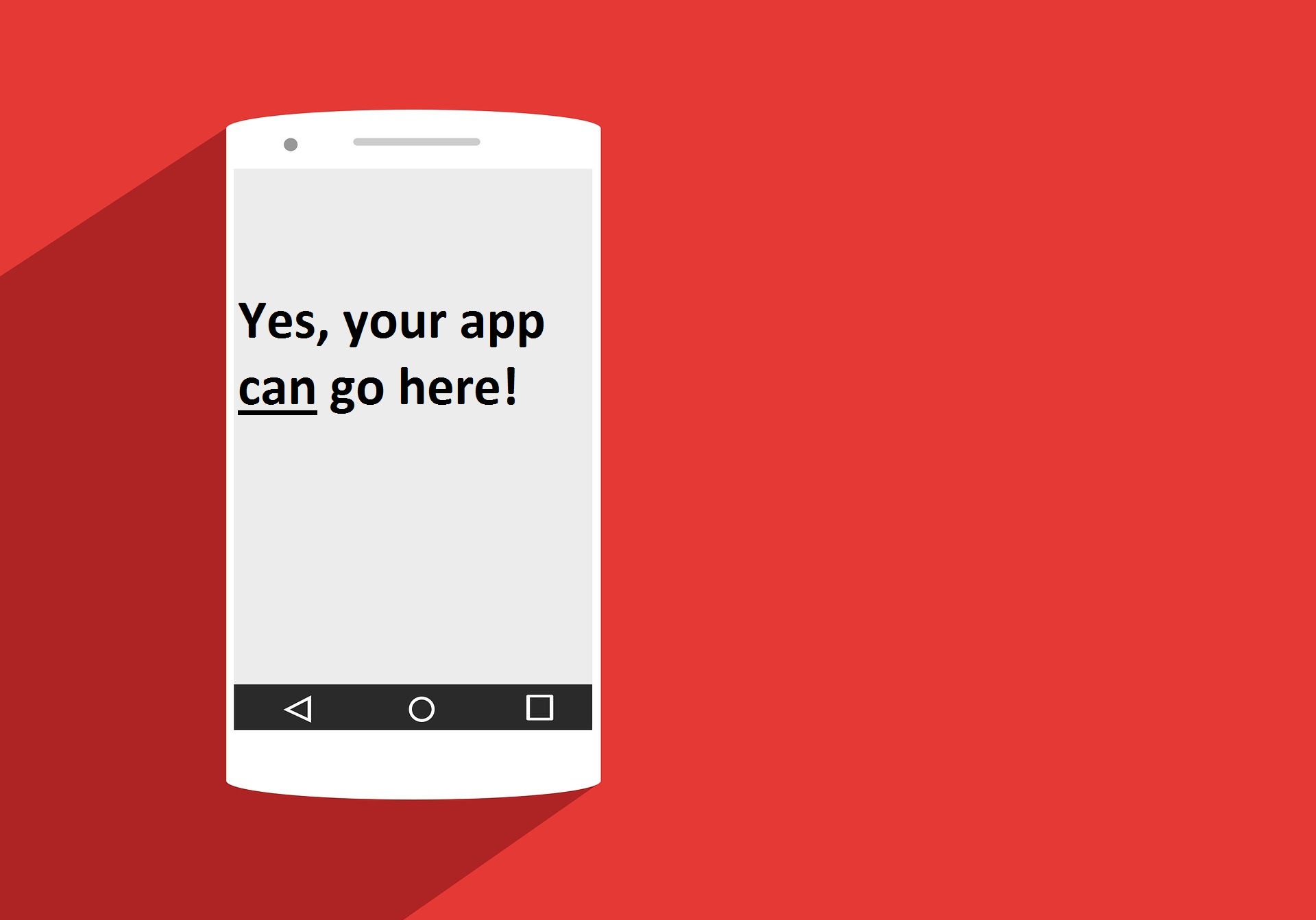 Smartphone outline graphic - yes, there's an app for that