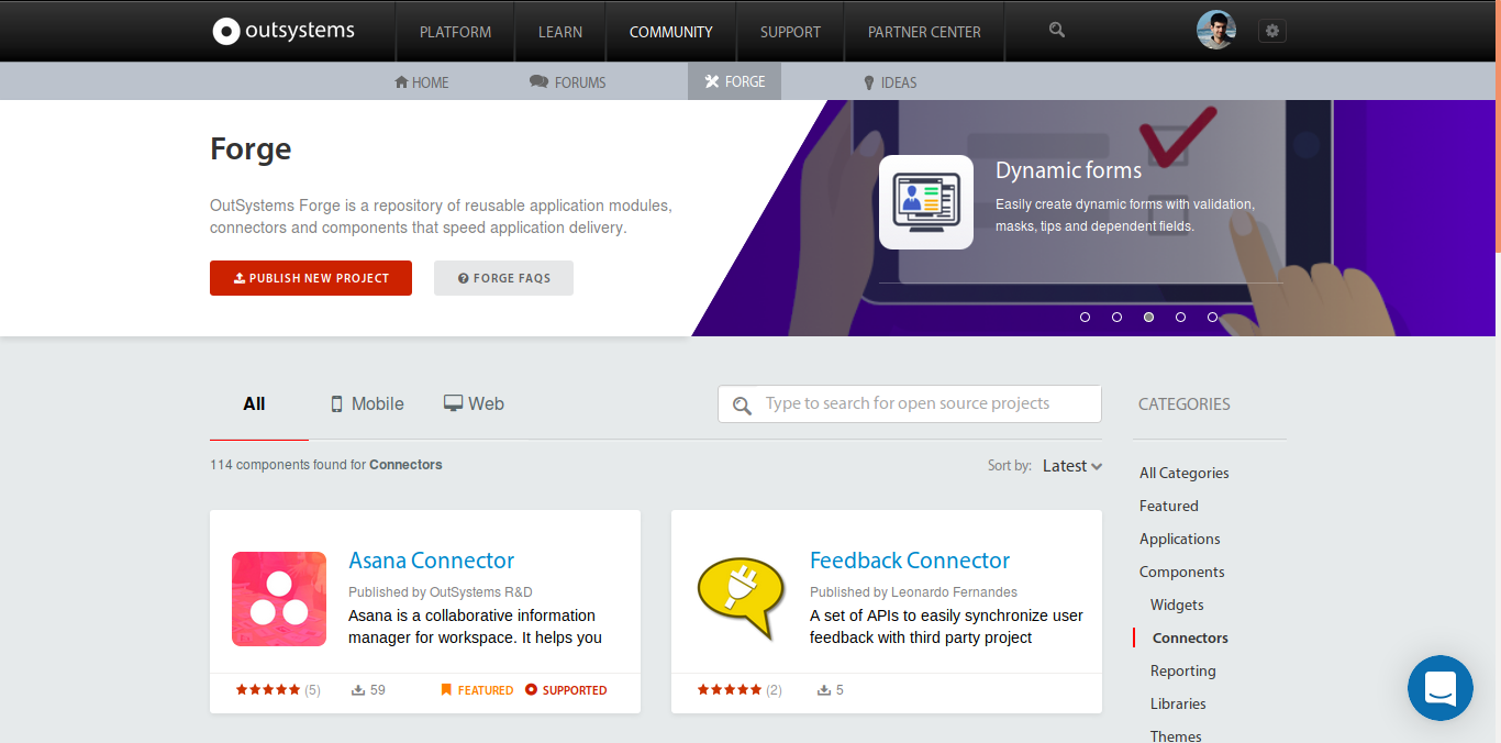 OutSystems and Asana integration - feedback connectors