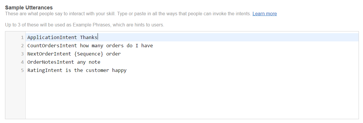 field services app utterances
