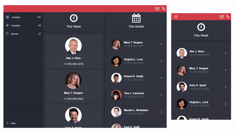 screen sizes display on device