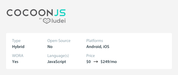Small Budget Cross-Platform Mobile App Development Tools - Cocoon