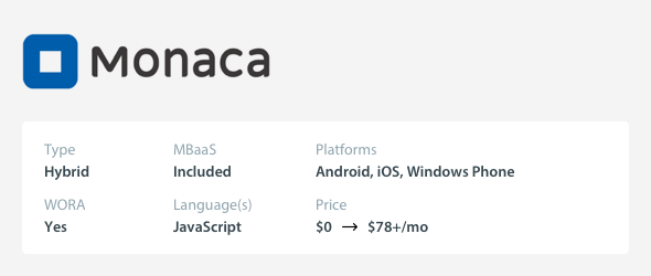 Small Budget Cross-Platform Mobile App Development Tools - Monaca