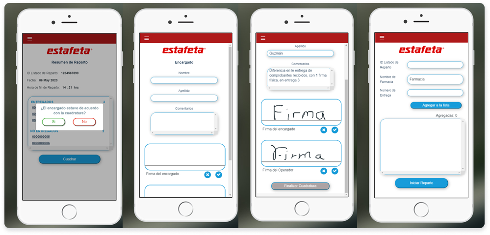 Estafeta - Mobile app for Pharmacy Deliveries