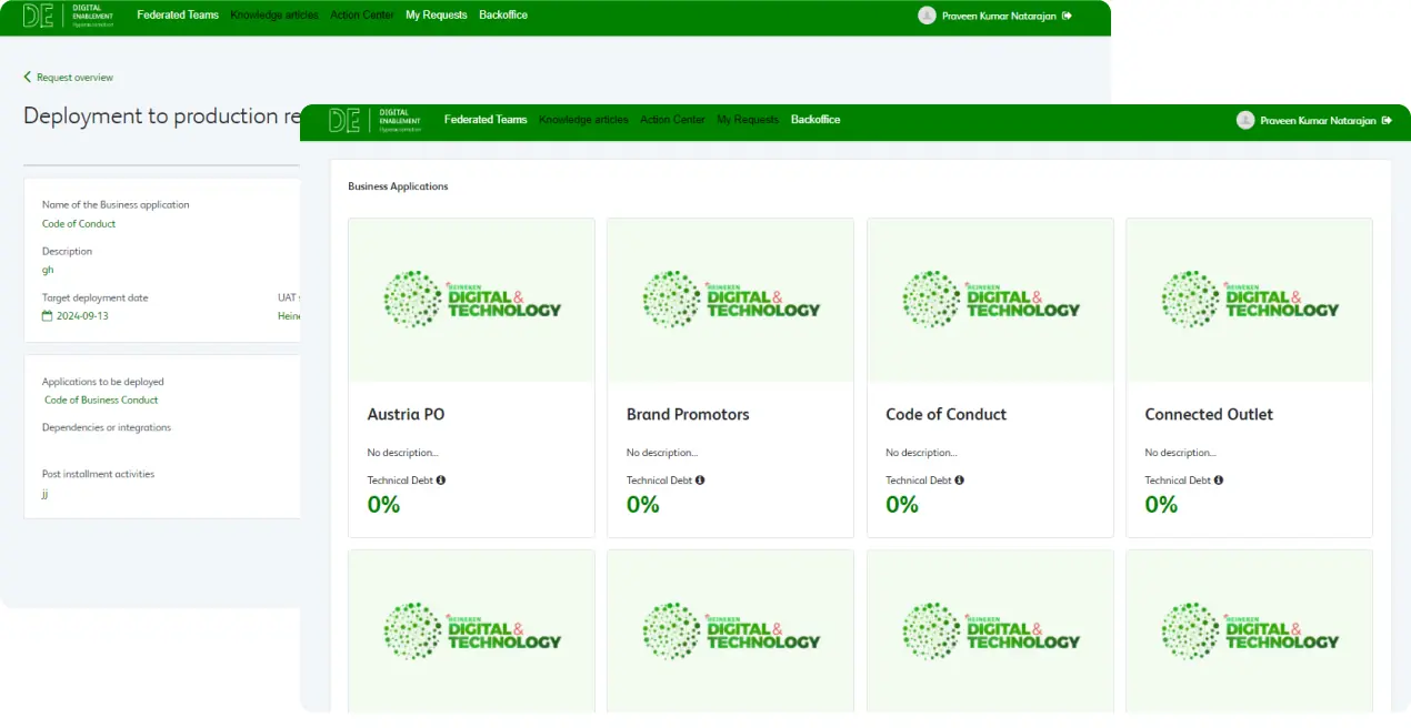 heineken app development portal