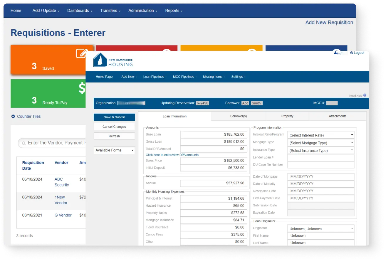 new hampshire housing web portal