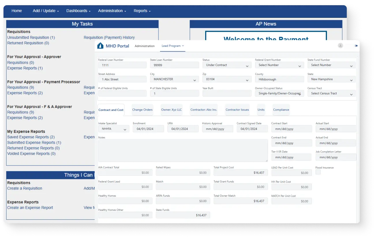new hampshire housing web portal