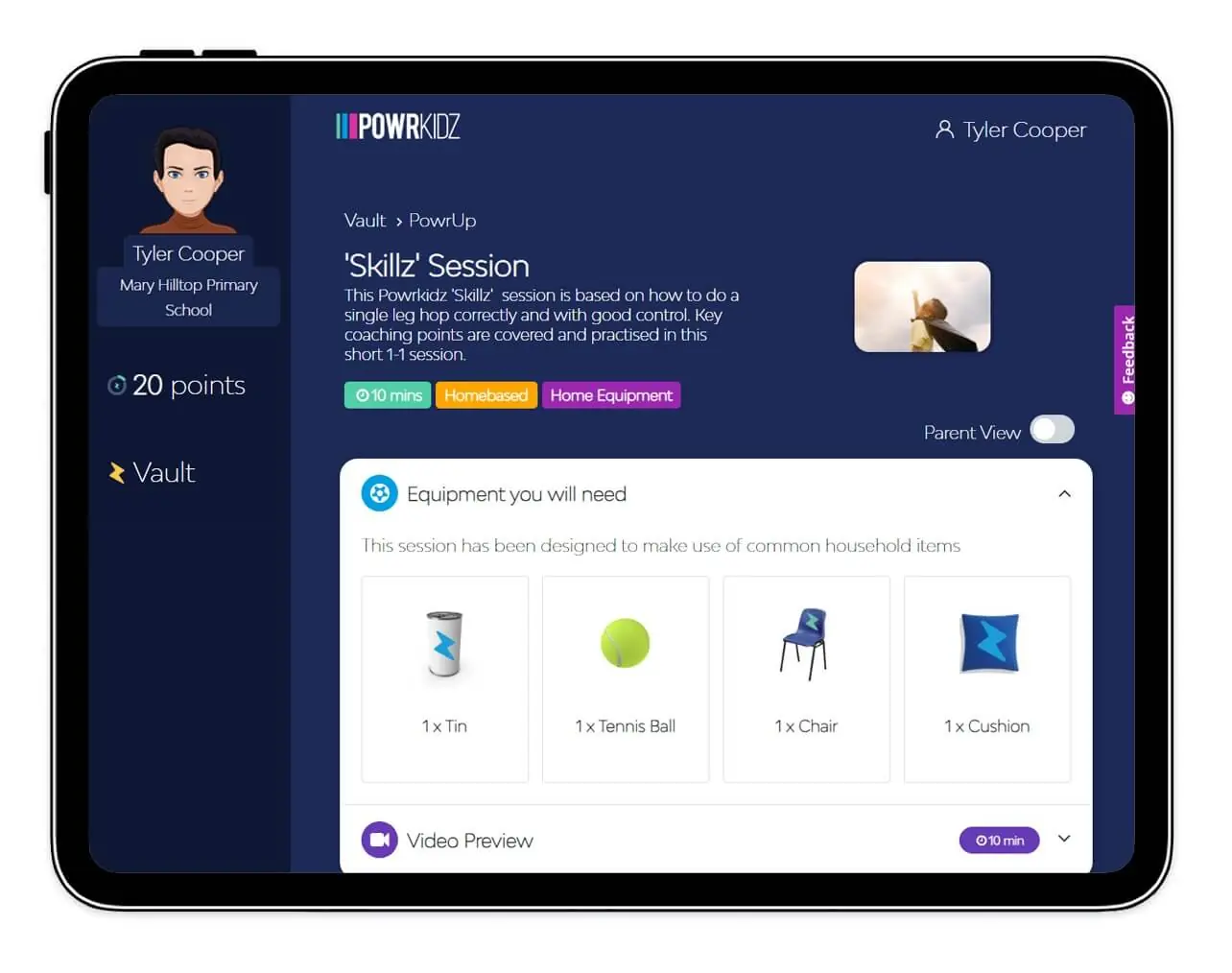 powrkidz-digital-fitness-platform-screenshot-3