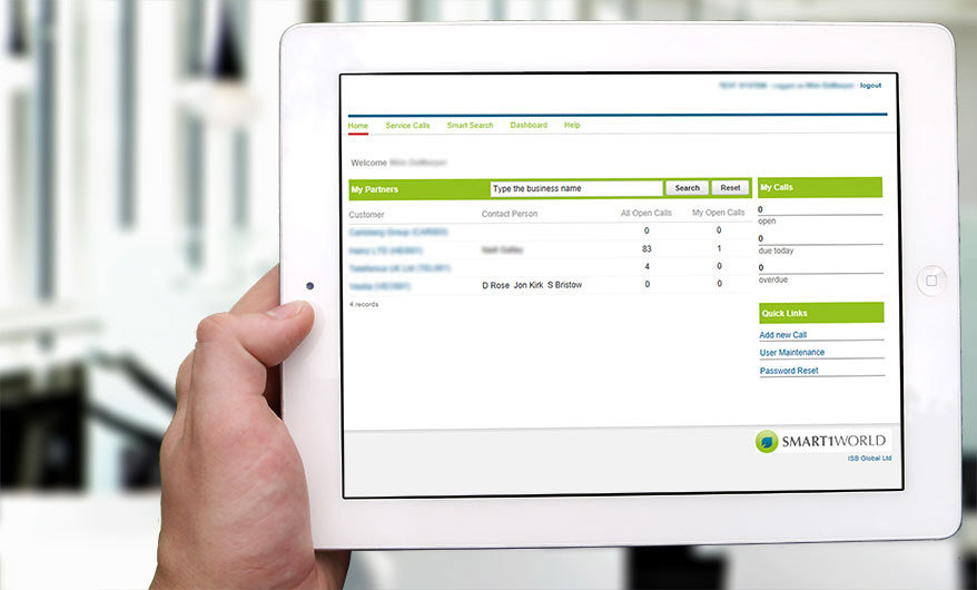 ISB Global - Mobile Application Home Screen
