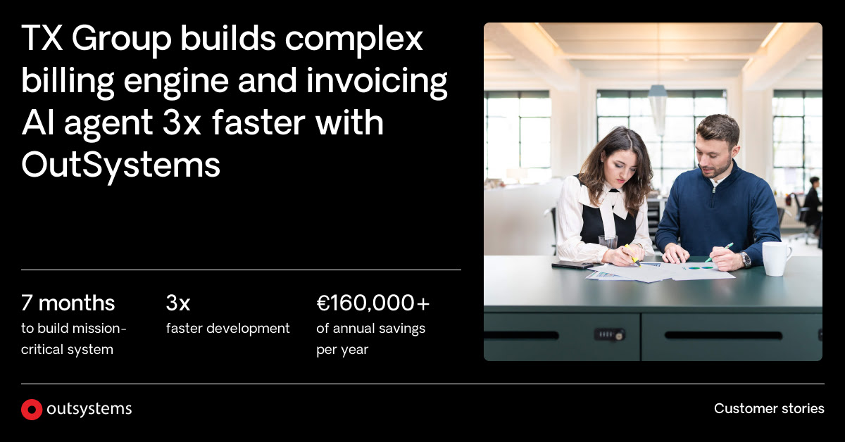 TX Group Builds AI-Powered Billing System | OutSystems