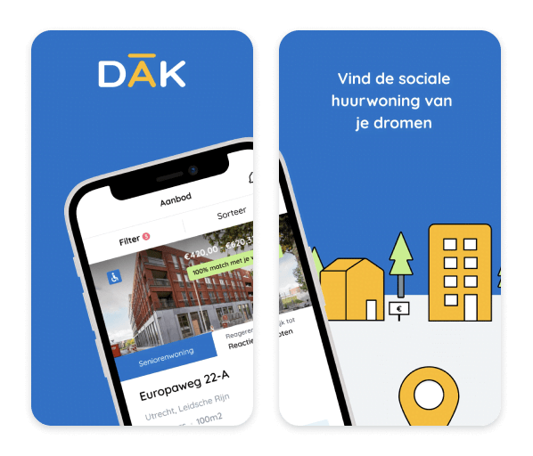 woningnet-dak-mobile-app-launch-screenshot-1
