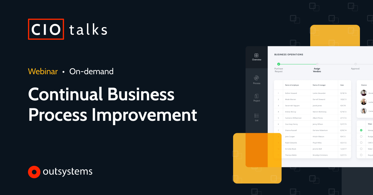 Continual Business Process Improvement | OutSystems