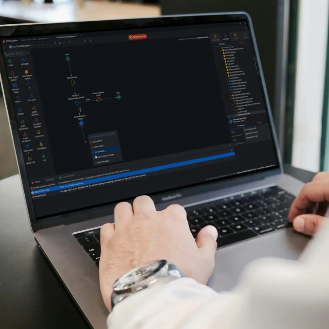 government digital services development in outsystems