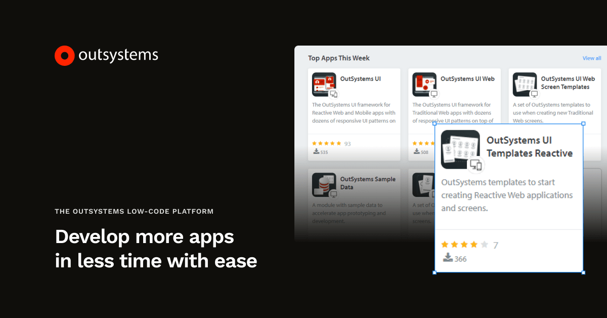 Develop More in Less Time | Low-Code Platform | OutSystems