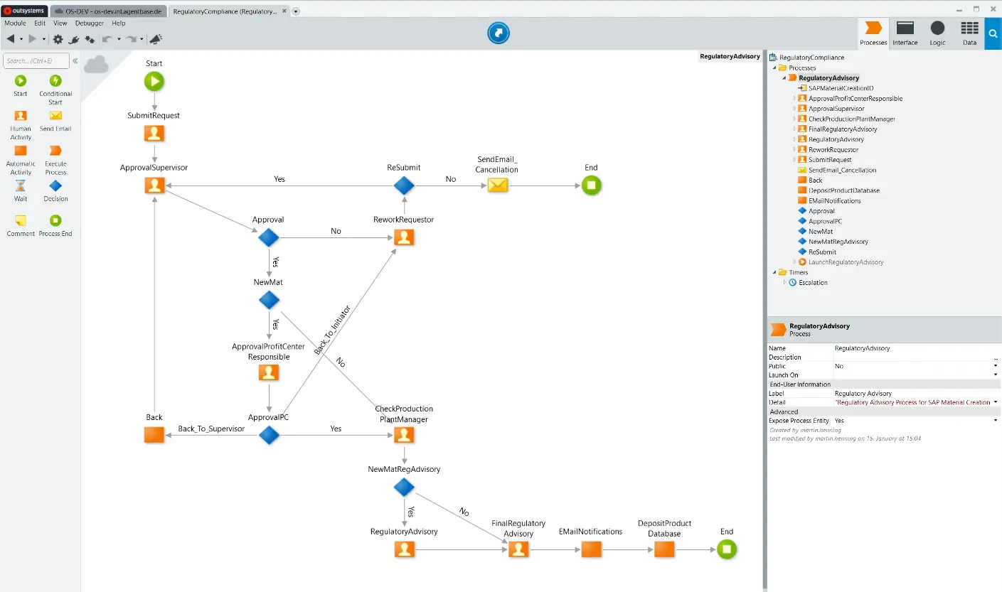 Regulatory Compliance by agentbase AG | OutSystems