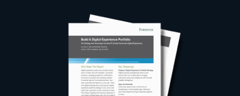 Build a Digital Experience Portfolio: The Strategy and Technology You Need To Create Tomorrow’s Digital Experiences