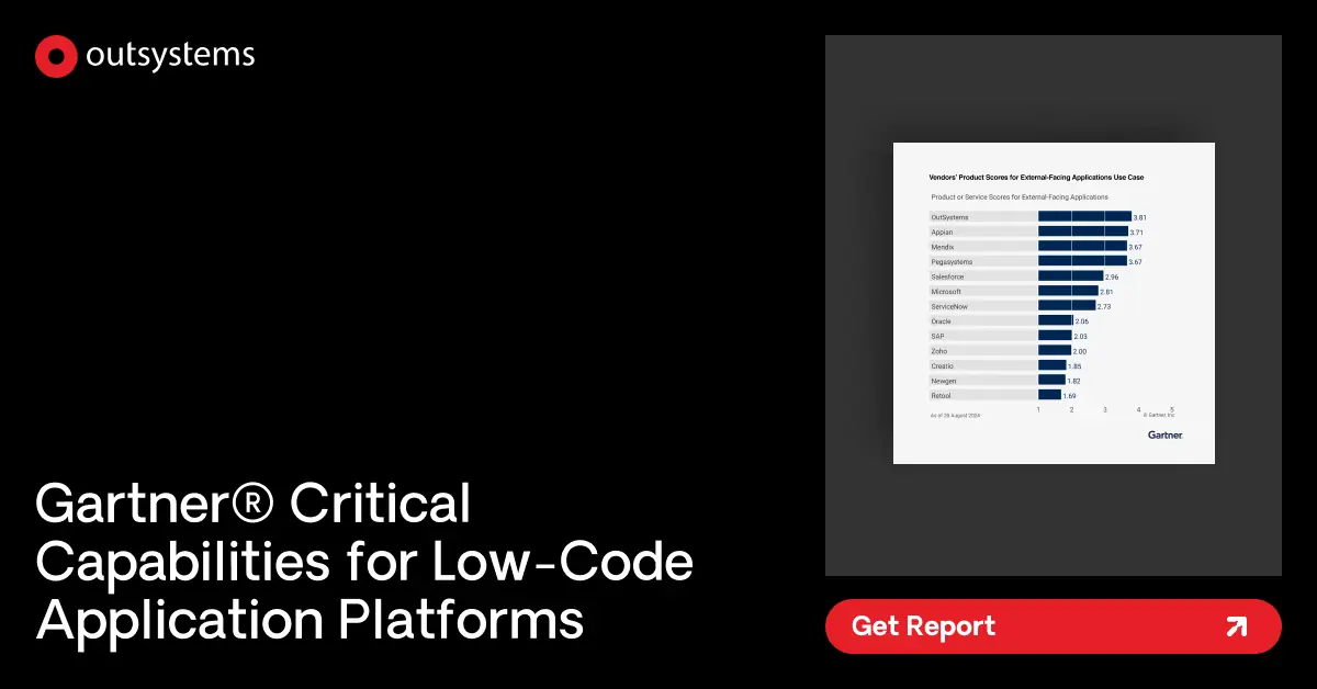 2024 Gartner® Critical Capabilities for LowCode Application Platforms