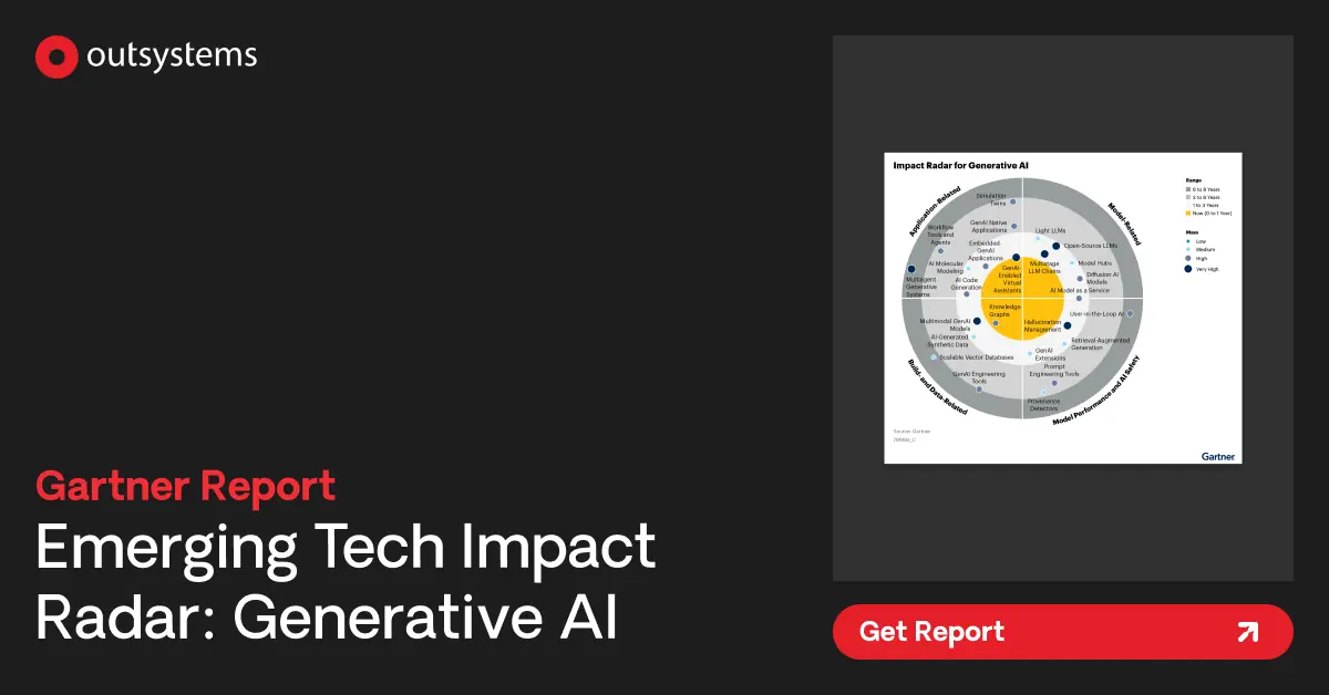 GenAI Insights Gartner's Emerging Tech Impact Radar OutSystems