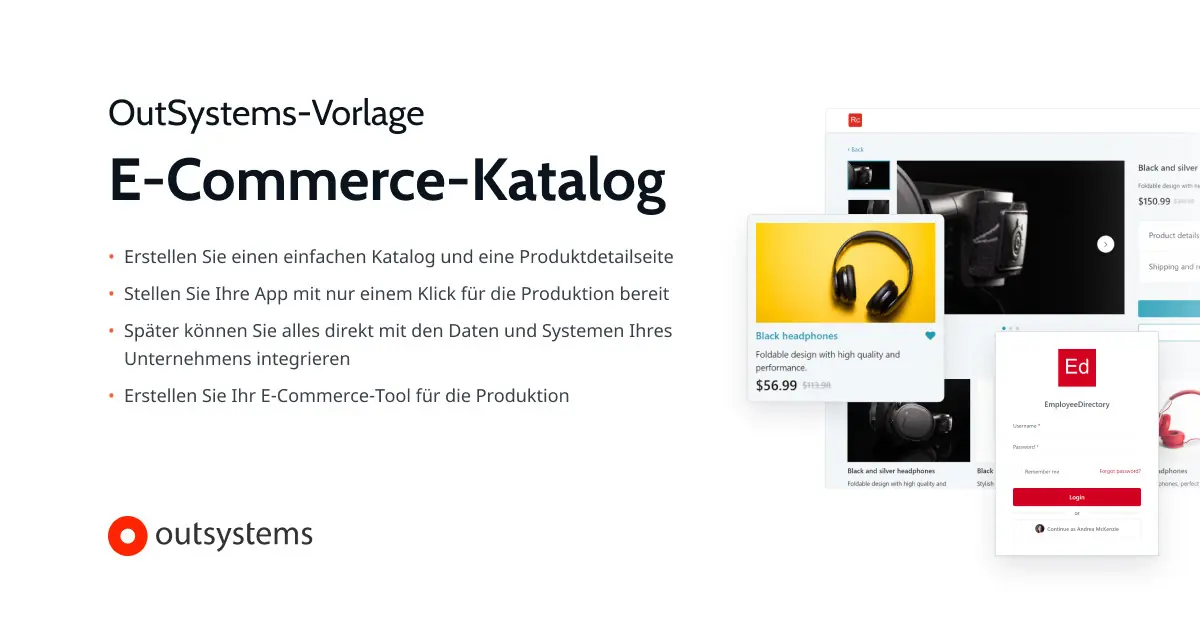 Einfach gestalten und anpassen OutSystems