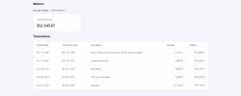 Develop Internet banking software