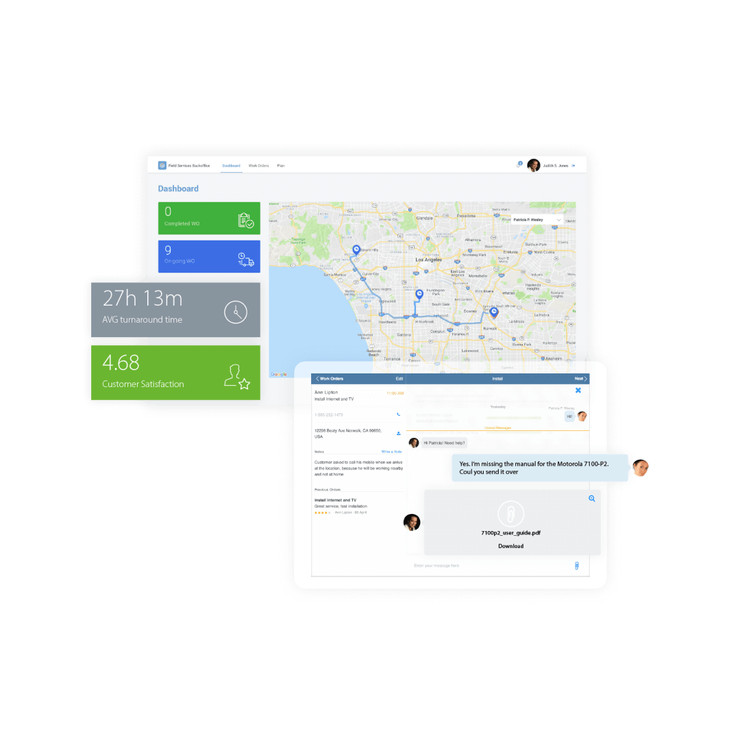 Field Service Screen Transform Field Services Operations with AI | OutSystems