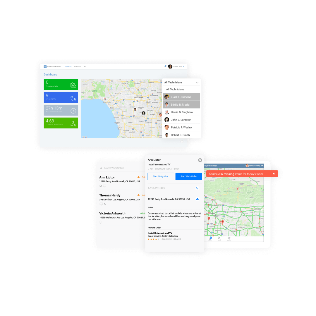 field services real time data