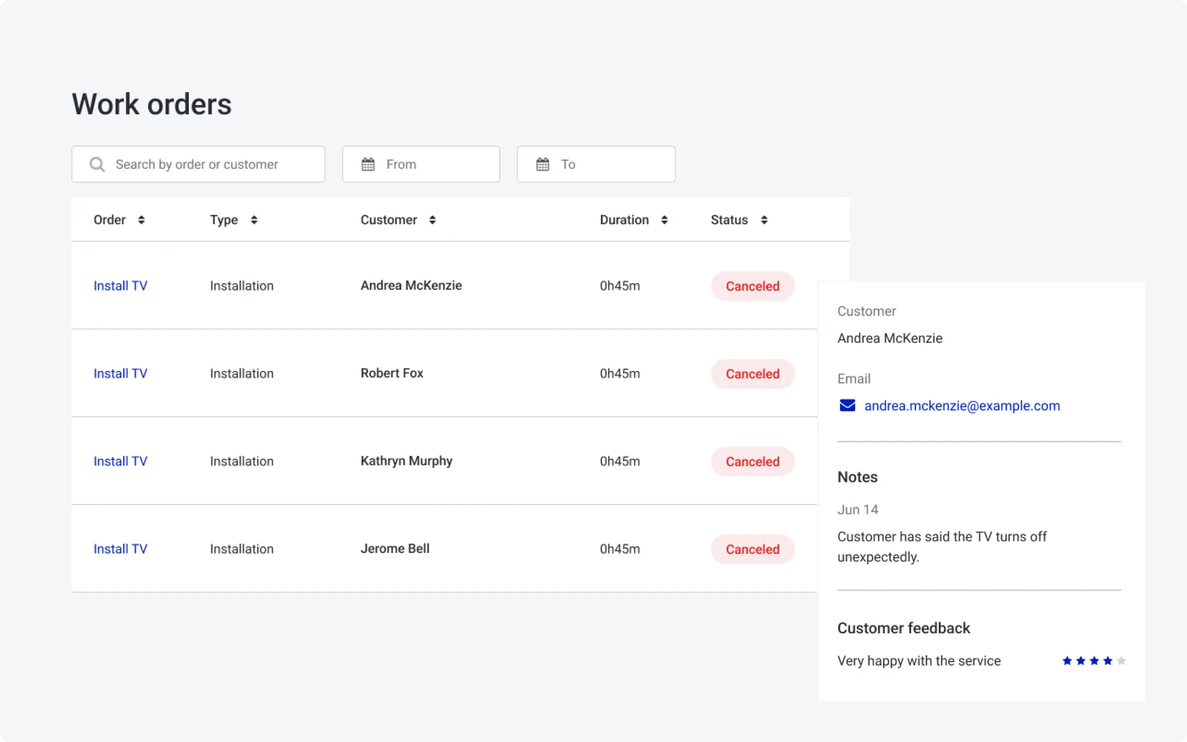 field service management system