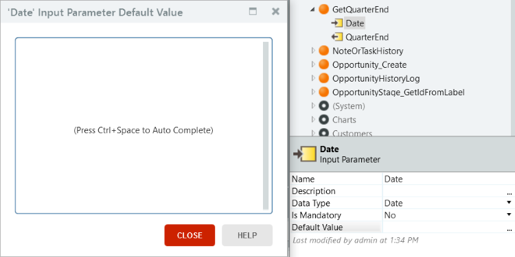 IDE Text Editor Default Values
