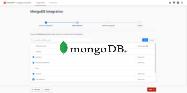 Technical Preview: new MongoDB integrations in Integration Builder