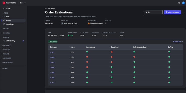 odc-agent -evaluations