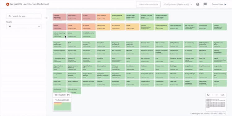 OutSystems Architecture Dashboard