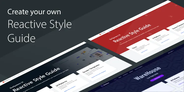 Reactive apps branded with your own Style Guide