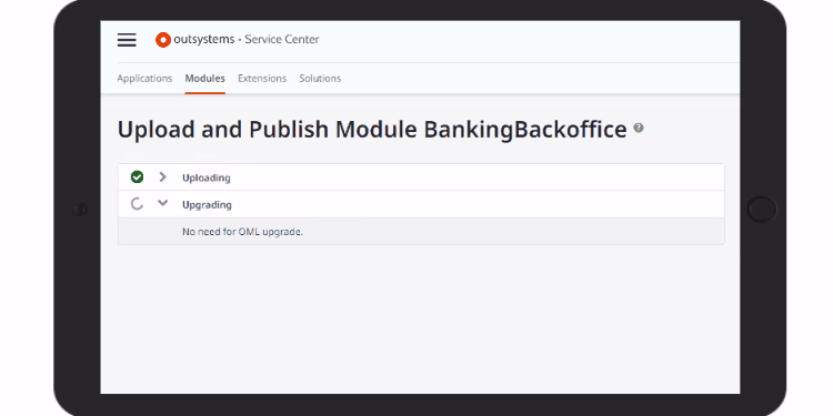 OutSystems Service Center Responsiveness and Style