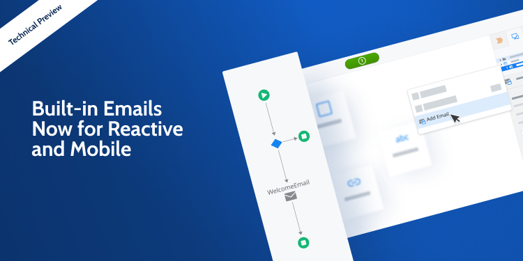 Email screens for Reactive Web and Mobile.