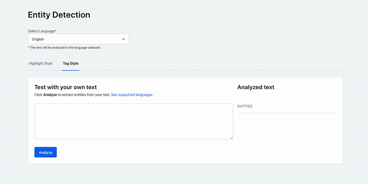 Extract and categorize entities with the new Entity Detection feature