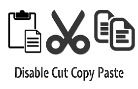 Disable Cut Copy Paste