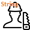 string