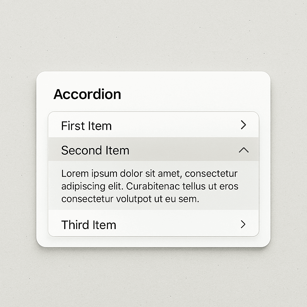 Accordion Dropdown