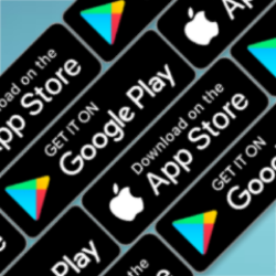 Badges: Google Play and App Store