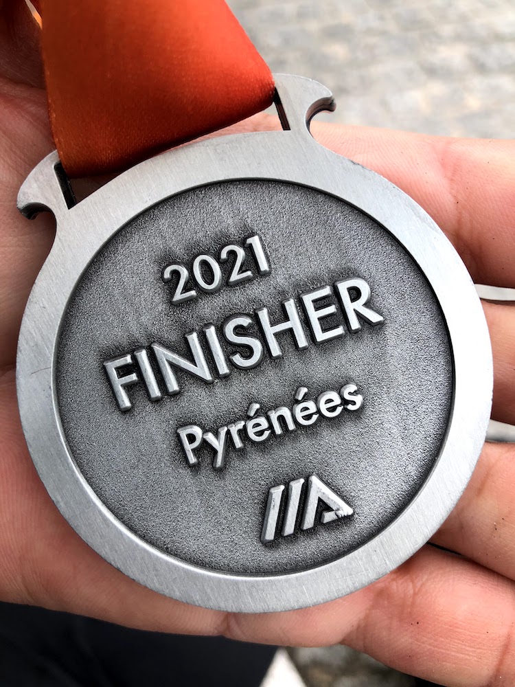 2021 Pyrenees finisher medal