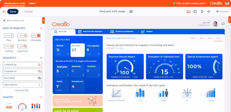 Creation no-code platform.