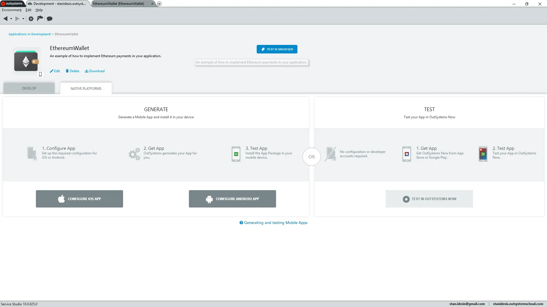 Building An Ethereum Wallet With Outsystems