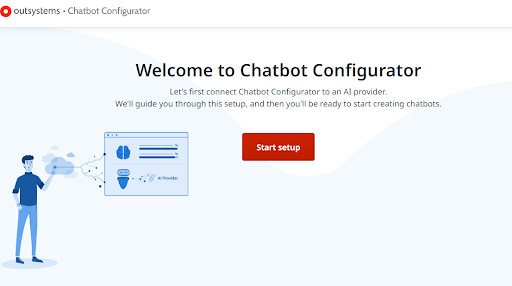 Chatbot configurator setup page