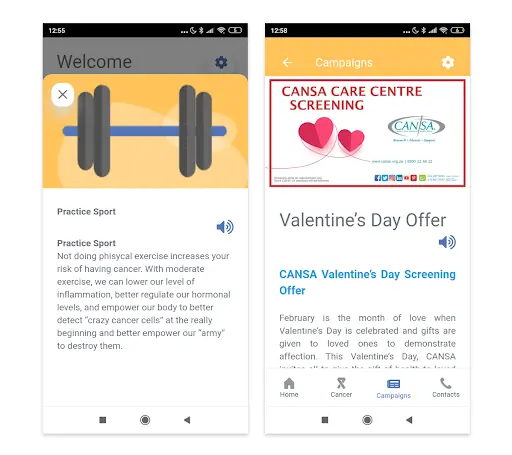 App's accessibility features
