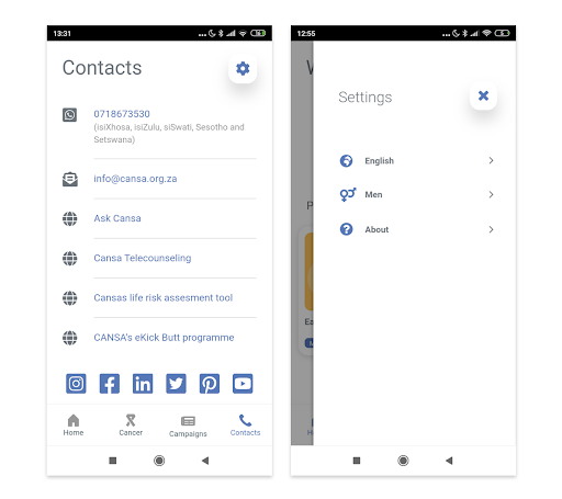 App's multi-language features
