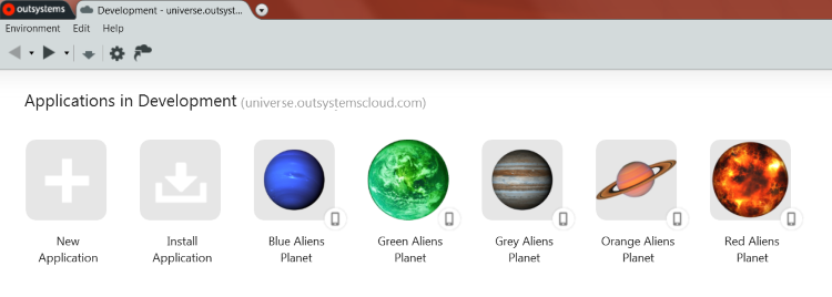 A template for an OutSystems Universe