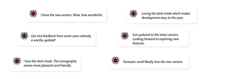 Feedback button in Service Studio