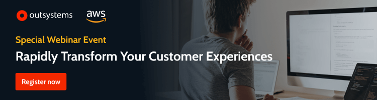 Rapidly Transform Your Customer Experiences webinar banner